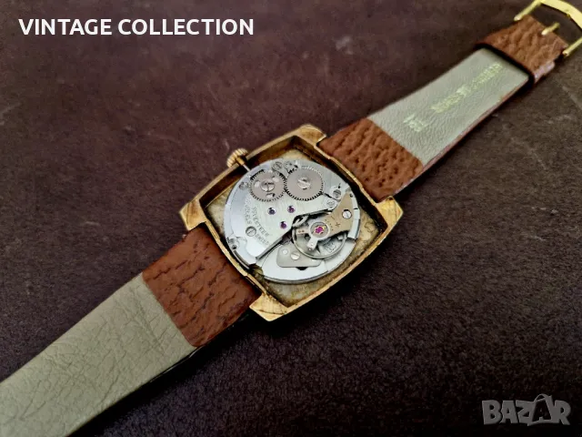 PILOT GENEVA Швейцарски Часовник Механичен Позлатен INCABLOC Рядък Винтидж, снимка 2 - Мъжки - 43788375