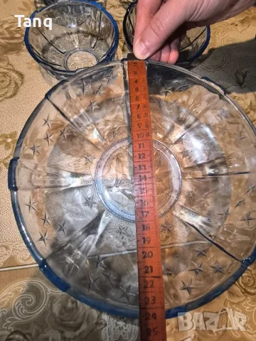 Стъклен сервиз от гравирано стъкло (НОВ), снимка 3 - Сервизи - 49748368