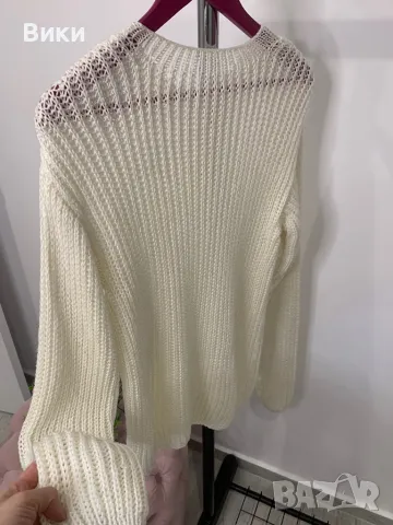 Ръчно плетене блуза универсален размер, снимка 11 - Блузи с дълъг ръкав и пуловери - 48834819