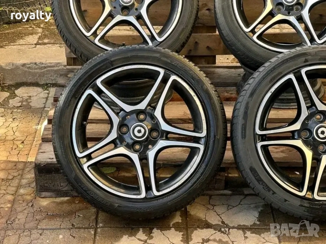 4х100 16 Цола Джанти Smart FORFOUR Спорт Пакет, снимка 4 - Аксесоари и консумативи - 52670198