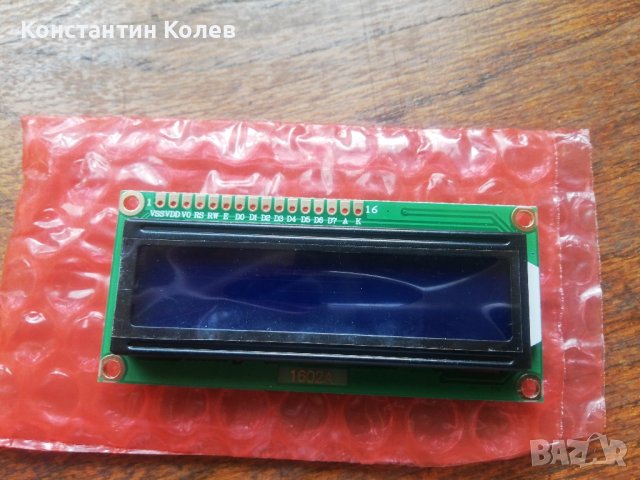 LCD 16X2, 1602A, снимка 1 - Друга електроника - 41226579