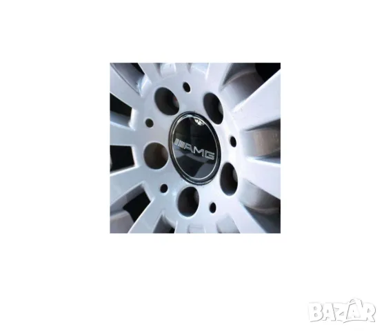 Комплект черни капачки за джанти Mercedes-Benz AMG – 75мм, снимка 3 - Аксесоари и консумативи - 41434933