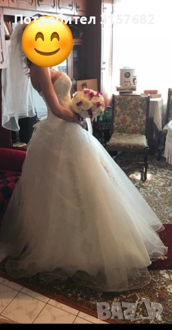 Сватбена  рокля, снимка 2 - Сватбени рокли - 53628746