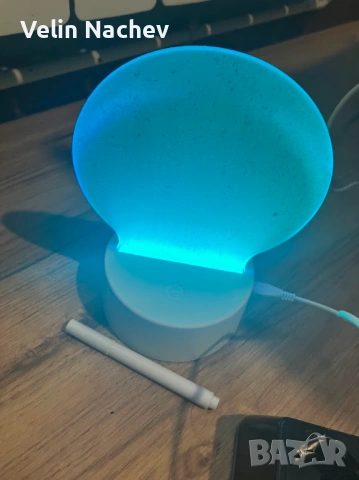 LED Нощна лампа със светещ панел за писане и изтриване (RGB), снимка 4 - Лед осветление - 53397956