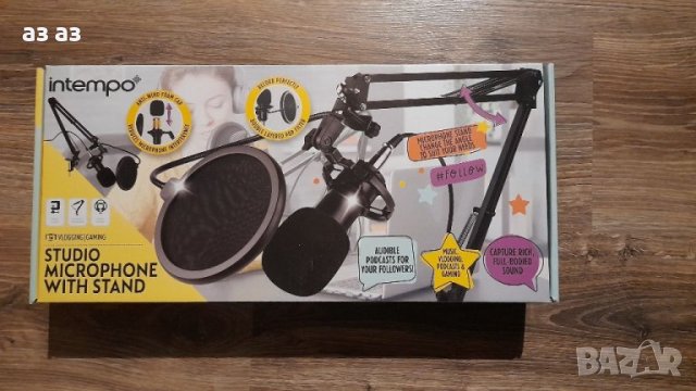 Нов немски микрофон със стойка за студио и домашна употреба , снимка 4 - Други - 40521726