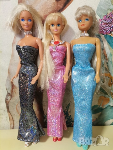 Ретро кукли Барби, Синди и Стефи от 70-80те + ретро дрешки, снимка 2 - Кукли - 53657747