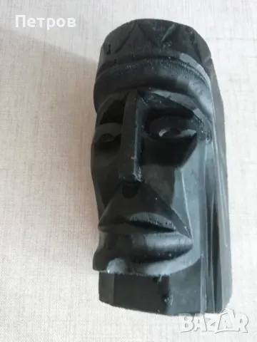 Тотем -Стилизирана глава/дърворезба, снимка 8 - Статуетки - 47228085