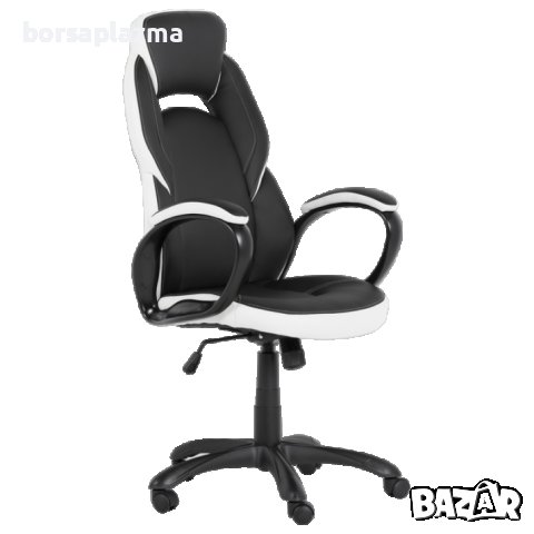 Геймърски стол Carmen 7511 - черно-бял, снимка 1