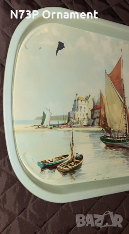 СТАРА МЕТАЛНА ТАБЛА. ПОДНОС. КАРТИНА. ТАБЕЛА., снимка 2 - Колекции - 36176561