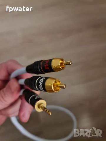 SUPRA BiLine MK2 RCA – 3,5 mm. jack stereo audio cable