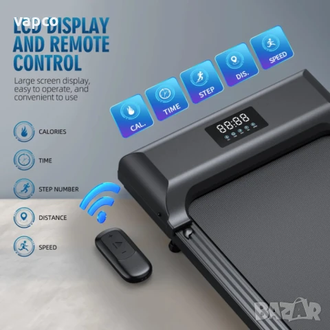 Компактна бягаща пътека, снимка 3 - Фитнес уреди - 51176545