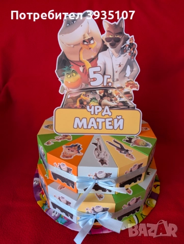 Картонена торта Майнкрафт, снимка 14 - Други - 52079928