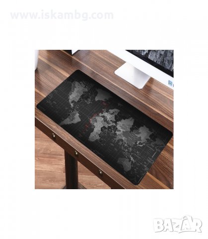 ГОЛЯМА ГЕЙМЪРСКА ПОДЛОЖКА ЗА БЮРО С ПРИНТ КАРТА НА СВЕТА - код 2118, снимка 3 - Геймърски - 33949341