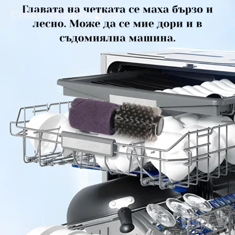Мощна безжична електрическа четка за почистване на грил и барбекю – 3 скорости, 350 RPM, регулируема, снимка 4 - Барбекюта - 56223516