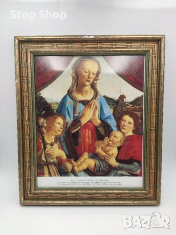 Картина The Virgin and Child with two Angels (1435-1488), снимка 1 - Картини - 41817039