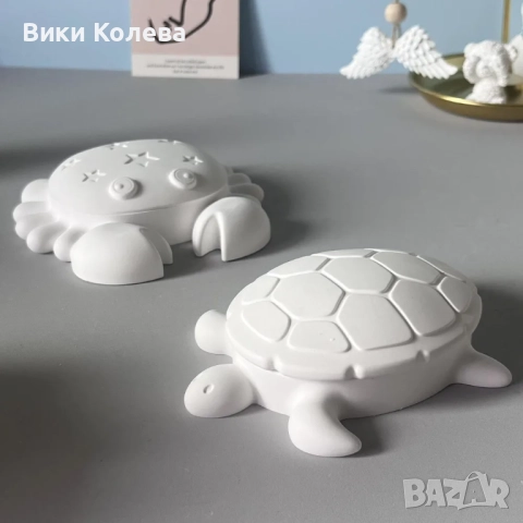 Силиконов молд „Костенурка кутийка“, снимка 5 - Форми - 51840399