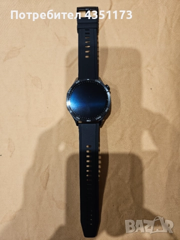 Смарт часовник HUAWEI WATCH GT 5 BLACK VLI-B19F Black Fluoroelastomer Strap 46 MM, GPS, ПУЛСОМЕР, SP