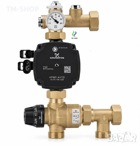 Помпена група за подово отопление-Grundfos