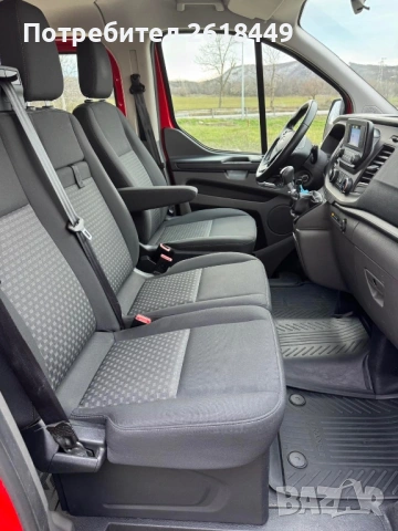 Ford Transit Custom 2.2 TDCi, 9 Места, Facelift, 2x Клима, EURO 6, LED, снимка 11 - Бусове и автобуси - 53407821