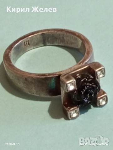 Дизайнерски сребърен пръстен DYRBERG/KERN с декоративна Роза и кристали ювелирна изработка 51799, снимка 7 - Пръстени - 52982463