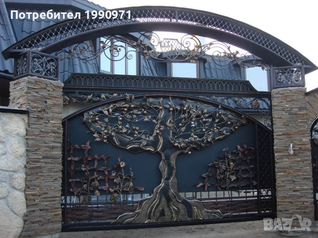 Врати, порти, портали, огради, парапети, беседки от ковано желязо и дърво., снимка 4 - Други - 52489427