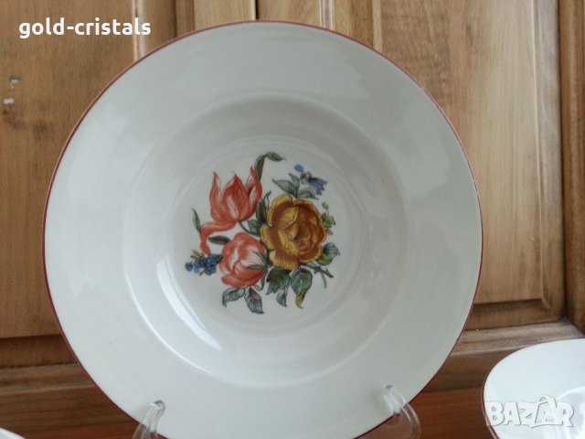 Стар български порцелан чинии, снимка 2 - Антикварни и старинни предмети - 33961422