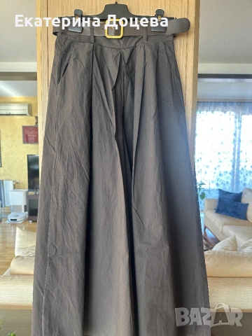 Тъмнокафяв панталон-пола, снимка 4 - Панталони - 53807171