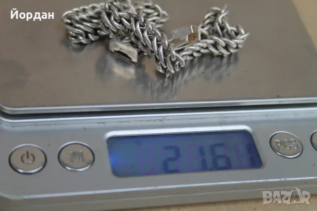 Дамска сребърна гривна, снимка 9 - Гривни - 47990359