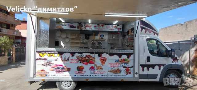 продава се Fiat Ducato каравана за бързо хранене оборудвана за палачинки гофрети и други сладки неща, снимка 8 - Каравани и кемпери - 55804668