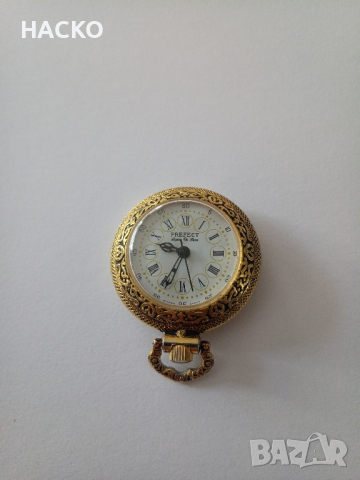 Джобен Часовник Prefect Super de Luxe Swiss Movt - Ръчно Навиващ , снимка 1 - Джобни - 44836577