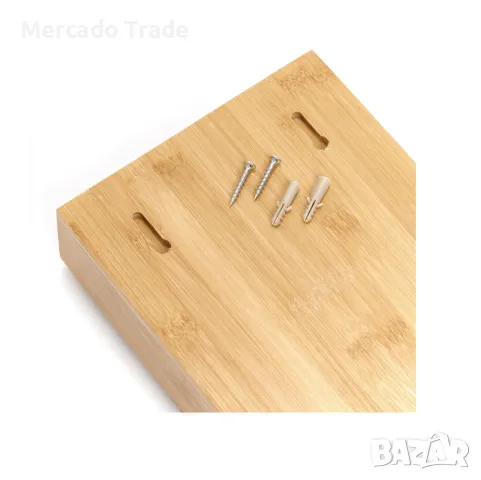 Декоративна кутия за ключове Mercado Trade, Бамбук, Кафяв, снимка 4 - Декорация за дома - 47432906