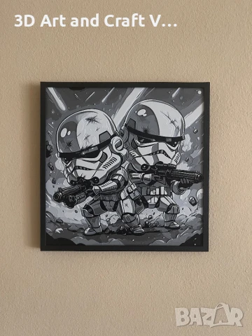 Релефна картина Storm Troopers – Chibi Edition, снимка 2 - Картини - 51235264