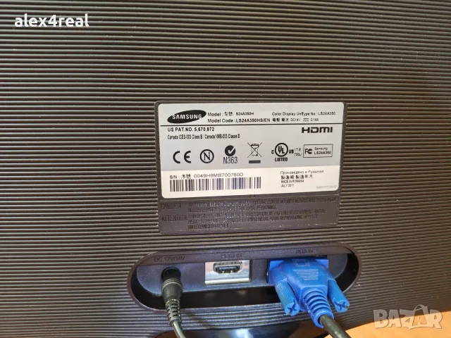 Продавам монитор LED Monitor Samsung 24" S24A350H  , снимка 2 - Монитори - 56188968