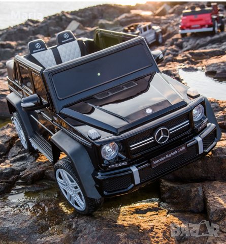 Акумулаторен джип Mercedes G650 Maybach 4X4  12V,MP3, с меки гуми, снимка 9 - Детски велосипеди, триколки и коли - 34850324