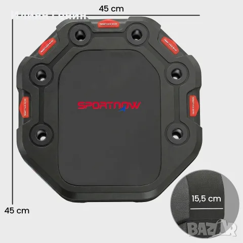 SPORTNOW 7-в-1 регулируема дъска за лицеви опори, снимка 4 - Фитнес уреди - 56110052