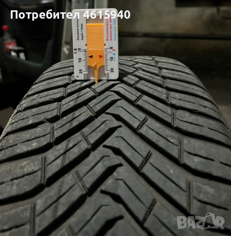 4х100мм MAZDA МАЗДА 4бр оригинални алуминиеви джанти 16" J6.5" ET50+4брвсесезонни гуми 195/55/16, снимка 9 - Гуми и джанти - 52655897