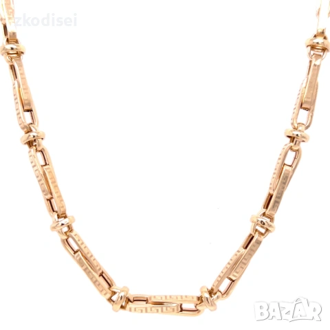 Златен синджир 13,91гр. 59,0см. 14кр. проба:585 модел:37031-1, снимка 2 - Колиета, медальони, синджири - 53349203