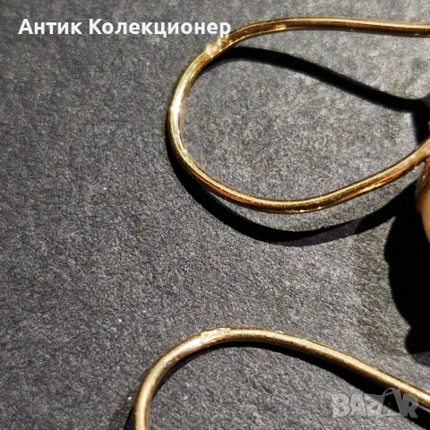 Златни обеци 4,4 гр Проба 585, снимка 5 - Обеци - 56201803