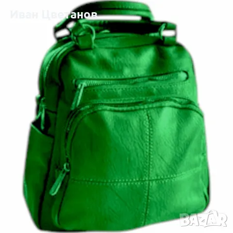 Дамска раница-чанта от висококачествена еко к о ж а 2в1, снимка 5 - Раници - 49351154