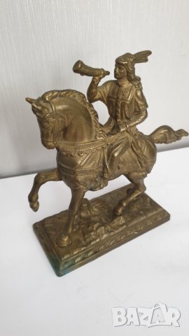 Стара бронзова фигура, снимка 8 - Антикварни и старинни предмети - 41904986