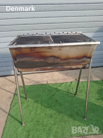 Барбекю на дървени въглища от неръждавейка, снимка 2 - Барбекюта - 52055460