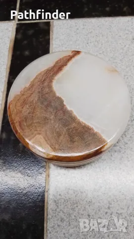 Голям нов пепелник от естествен мраморен оникс, снимка 6 - Декорация за дома - 47964524