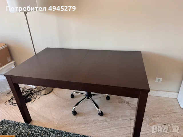 IKEA BJURSTA разтегателна трапезна маса – 140 × 85 см