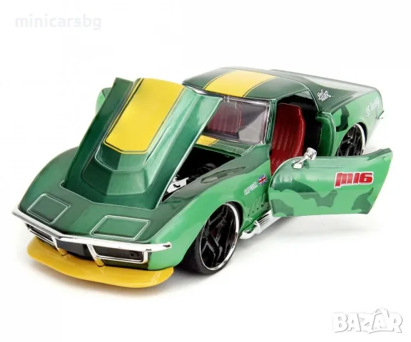 Метални колички: Street Fighter – Cammy и Chevrolet Corvette Stingray ZL1 1969, снимка 2 - Колекции - 55953973