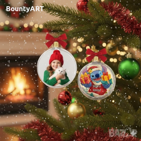 Коледна топака със снимка, снимка 2 - Коледни подаръци - 52345862