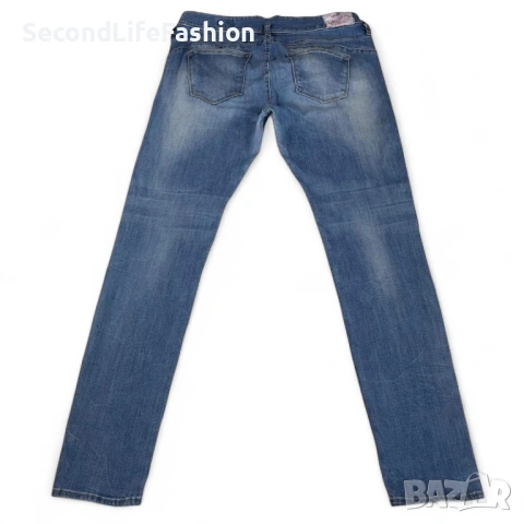 Дамски дънки Herrlicher Pearl слим 5692 сини  размер W32 L32, снимка 4 - Дънки - 53107314