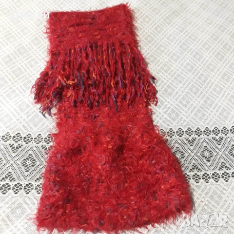 Пухен Комплект шал/шапка, снимка 5 - Шапки - 53057118