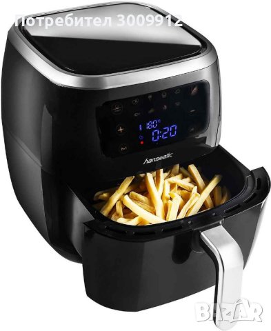 AIRFRYER HANSEATIC XXL 6L 1800W, снимка 4 - Фритюрници - 41378325