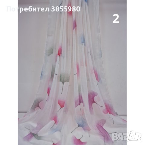 Дамски шал с флорални шарки , снимка 4 - Шалове - 44488893