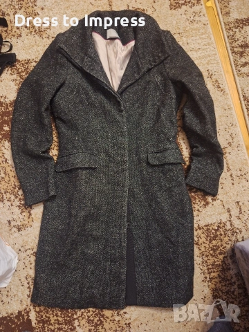 Дамски вталено палто H&М М, снимка 4 - Якета - 53714241